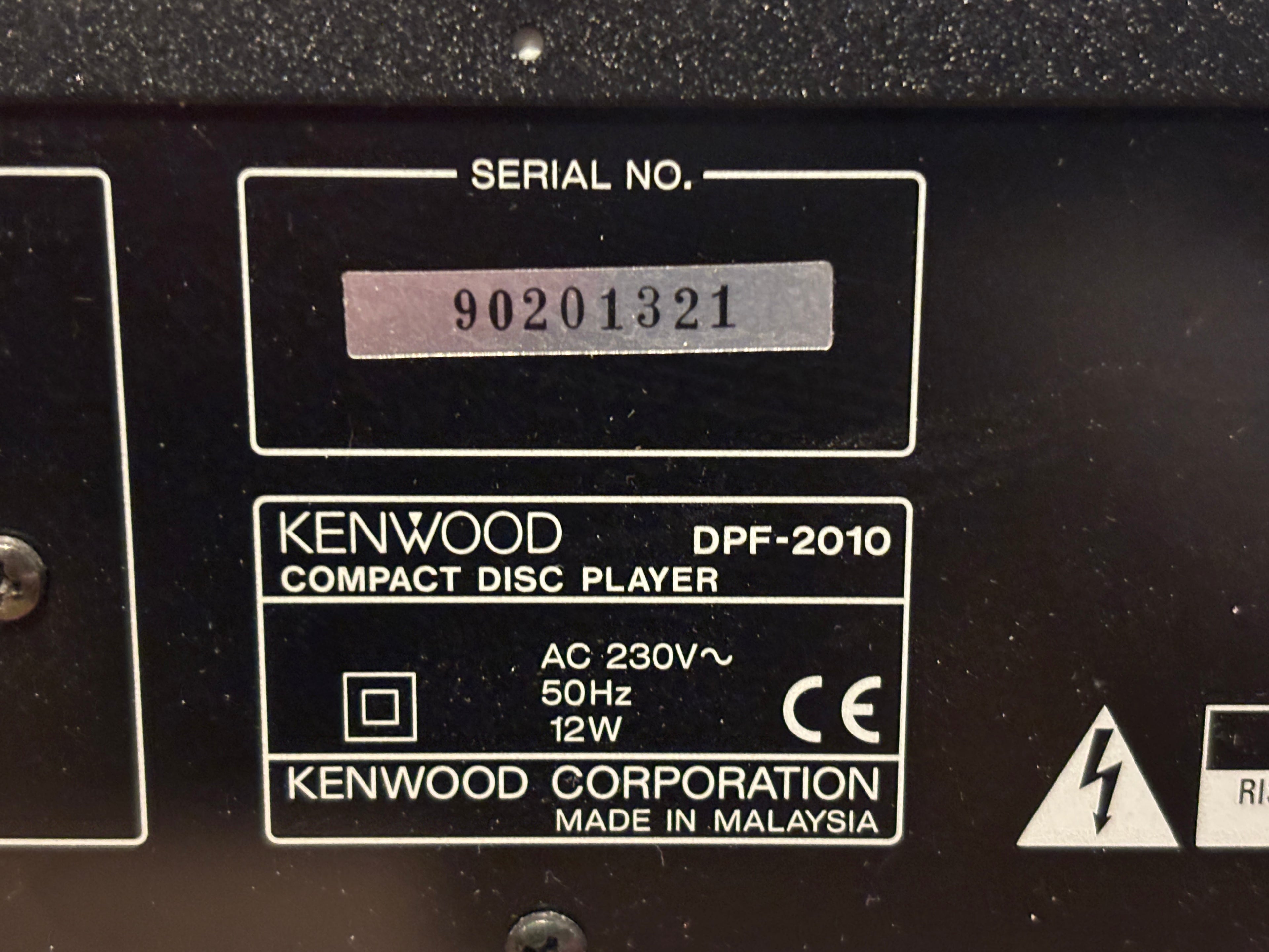 Kenwood DPF-2010 CD-soitin