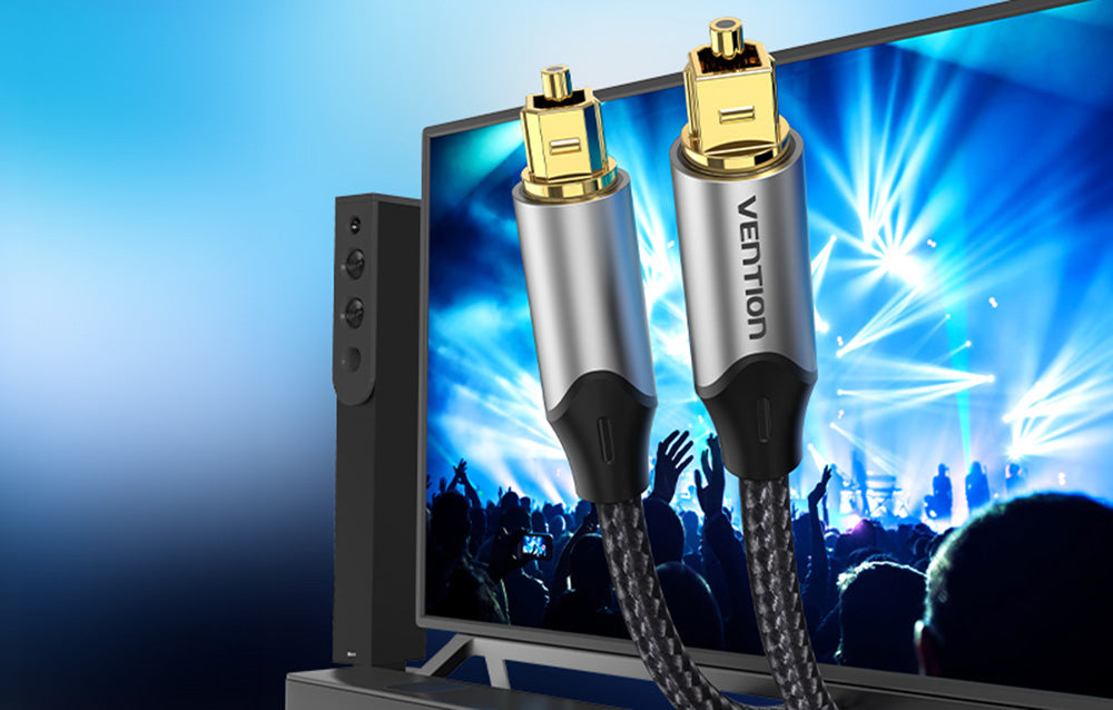 Vention BAVHJ -Toslink Audio Optinen kaapeli 5m -kullatut liittimet