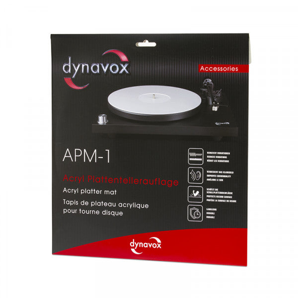 Dynavox APM-1 akryylinen levymatto, valkoinen