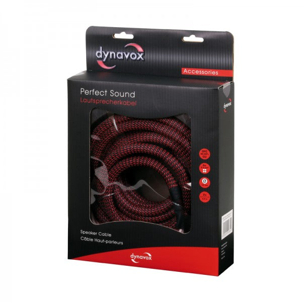 Dynavox Perfect Sound Twin kaiutinkaapeli 2x3m, banaaniliittimillä