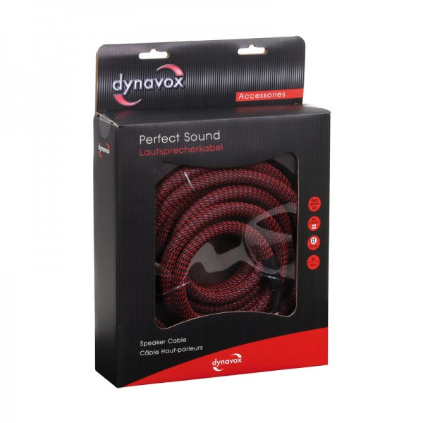 Dynavox Perfect Sound Twin kaiutinkaapeli 2x3m, banaaniliittimillä