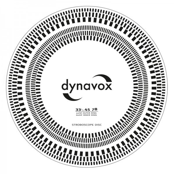 Dynavox äänirasian säätömitta / stroboskooppilevy